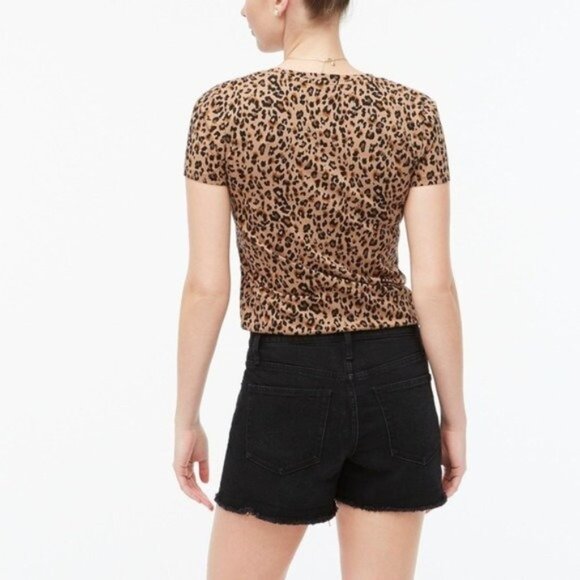 J Crew Shorts Black Button Fly Denim NEW Women Size 30 Frayed Hem Jean - Picture 4 of 5